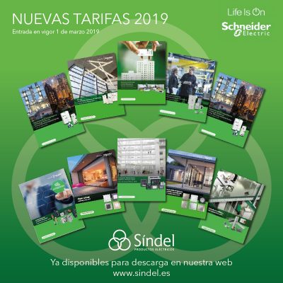 Nuevas tarifas 2019 Schneider Electric